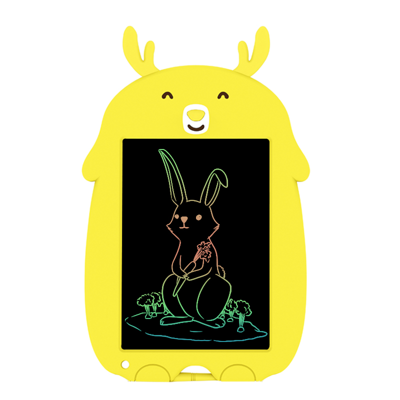 Cartoon Deer LCD Writing Tablet, 8.5inch Colorful Screen Electronic Erasable Drawing Board for Kids