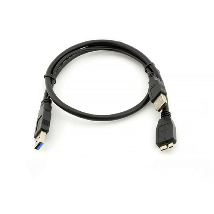 KUYIA Hard Drive Cable 3FT/ 90CM, USB 3.0 A Male to Micro B with Type A Power, Data Transfer Sync