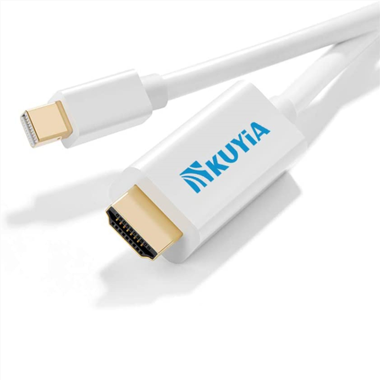 KUYIA Thunderbolt Mini DisplayPort to HDMI Adapter Converter Cable Audio Video HDTV Cable 6FT